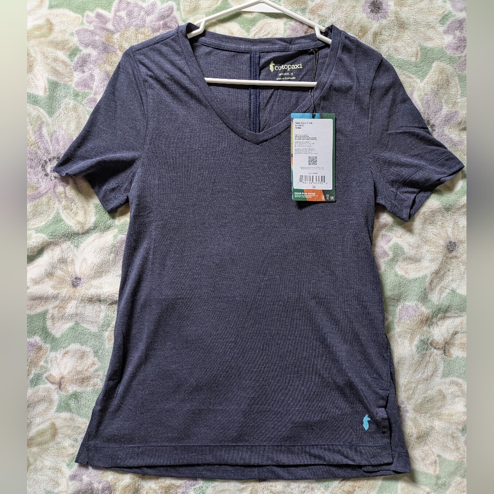 Cotopaxi Paseo Blue Fitted Short Sleeve Tee